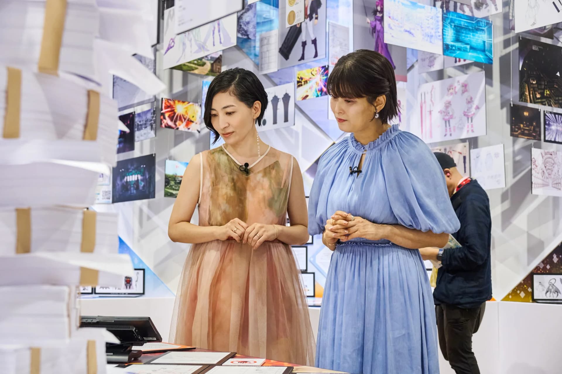 Ayako Kawasumi and Maaya Sakamoto at the opening ceremony of the Fate/Grand Order exhibition -stargazer-