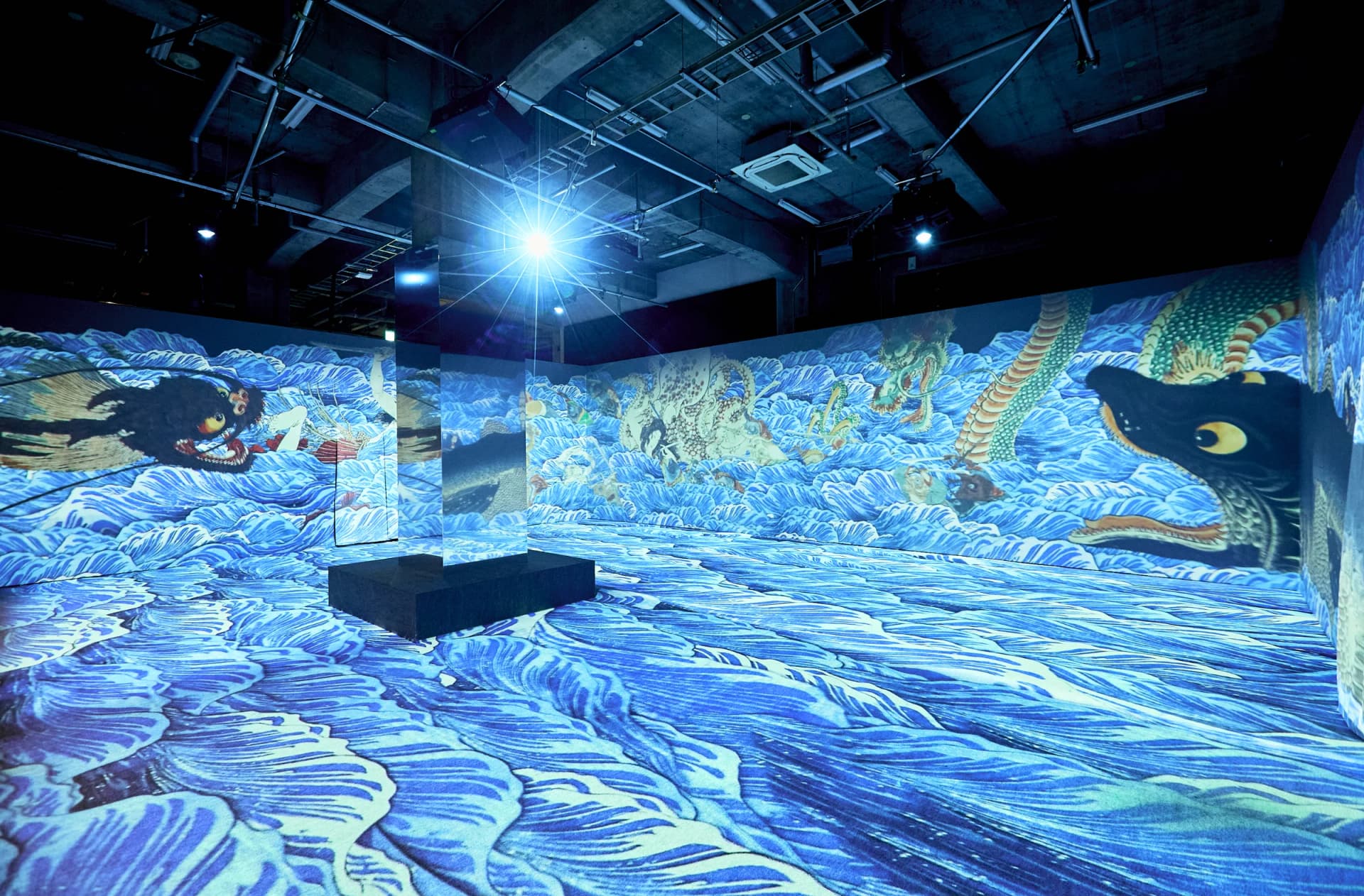 Water Yokai at the "Yokai Immersive Experience Exhibition"
