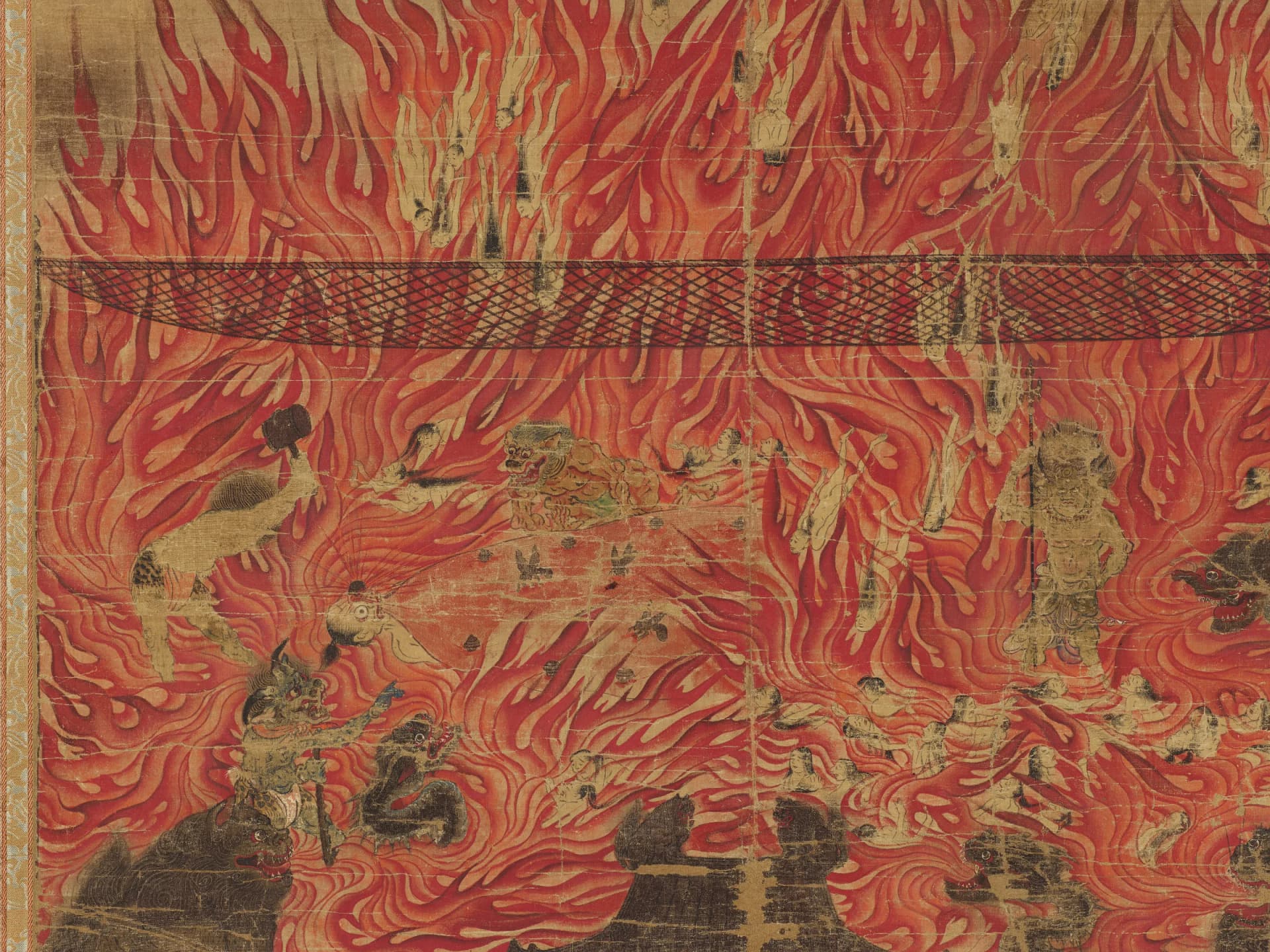 Rokudo-e, paintings of the six realms (Important Cultural Property, Kamakura period, 13th century, Gokurakuji), detail. Image: Nara National Museum