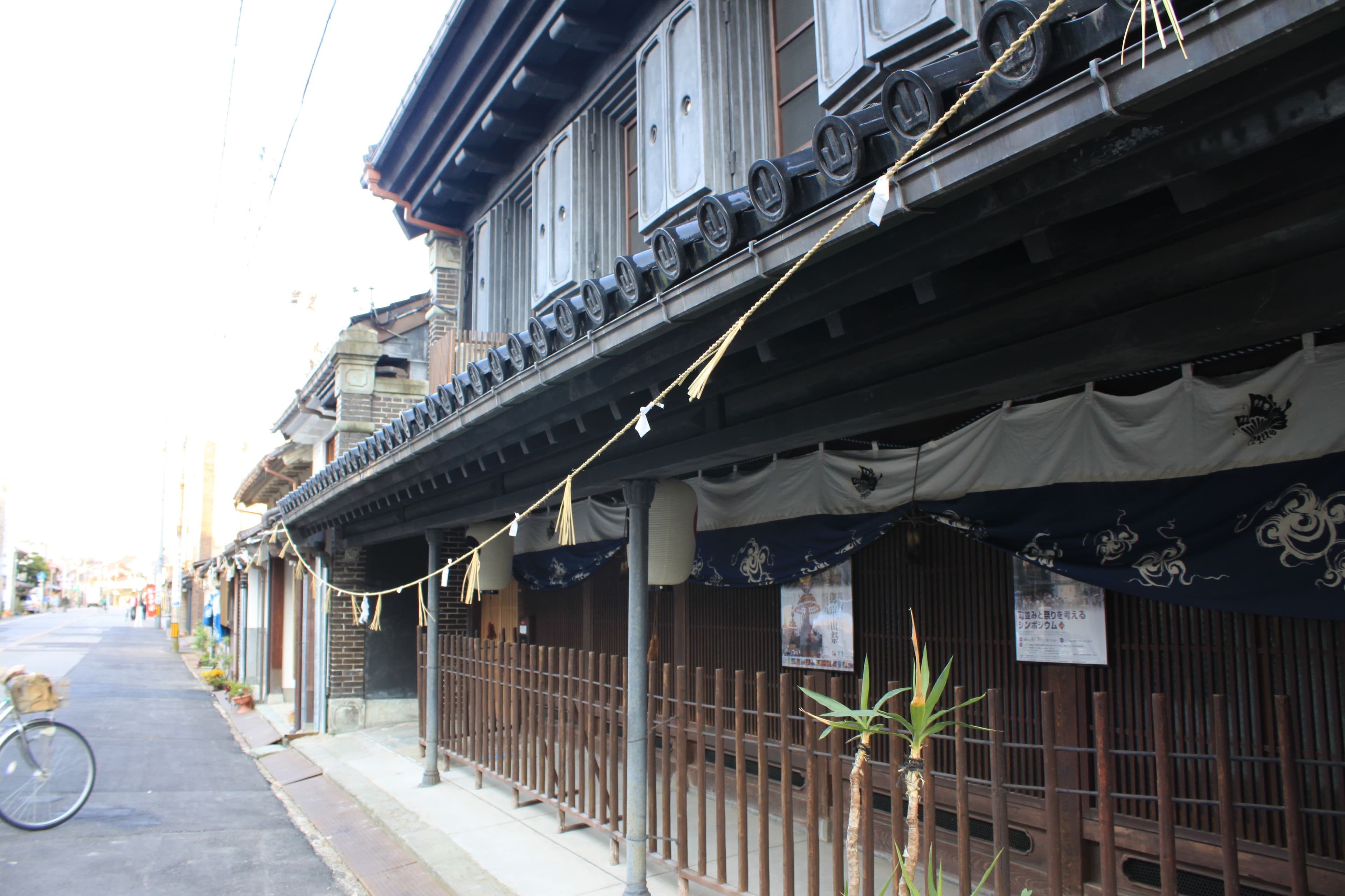 Old buildings in the Yamatousuji Traditional Buildings Preservation District