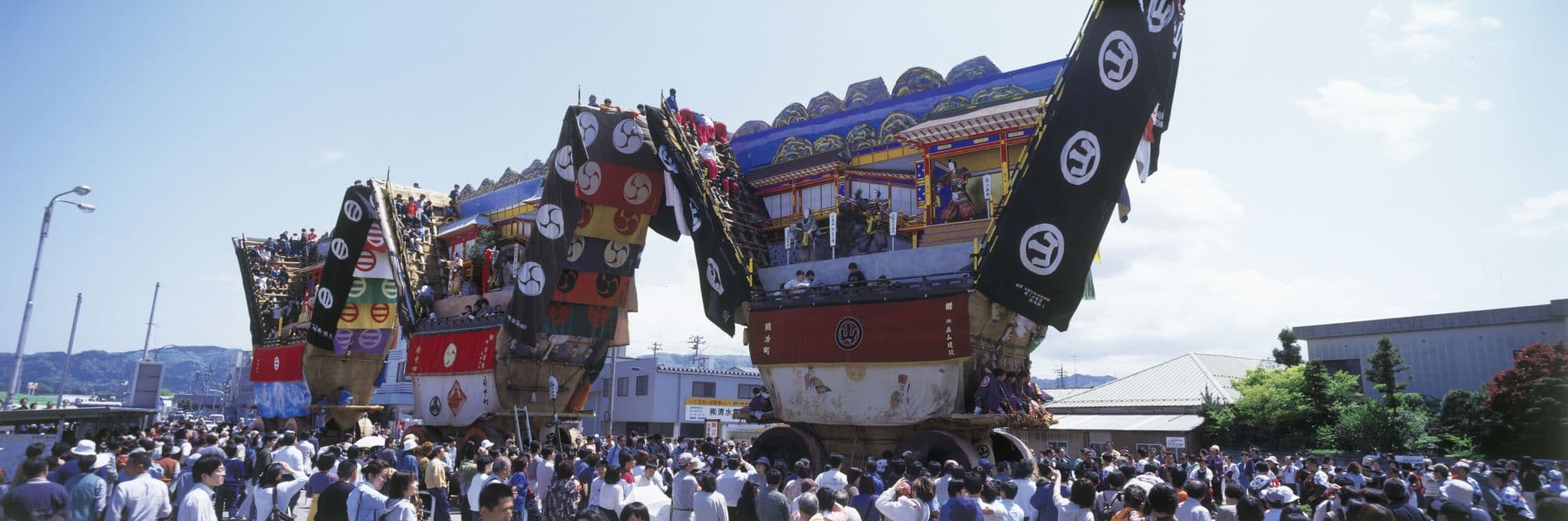 Dekayama floats at the Seihakusai Festival
