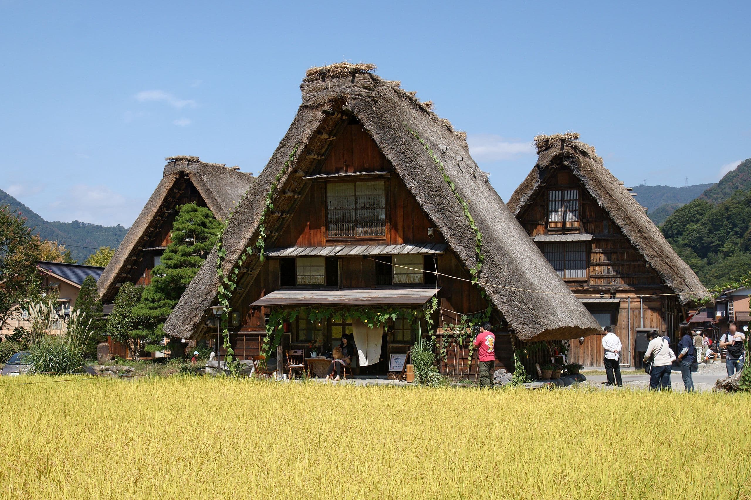 Gasshō-style- traditionally thatched houses in Shirakawa-go