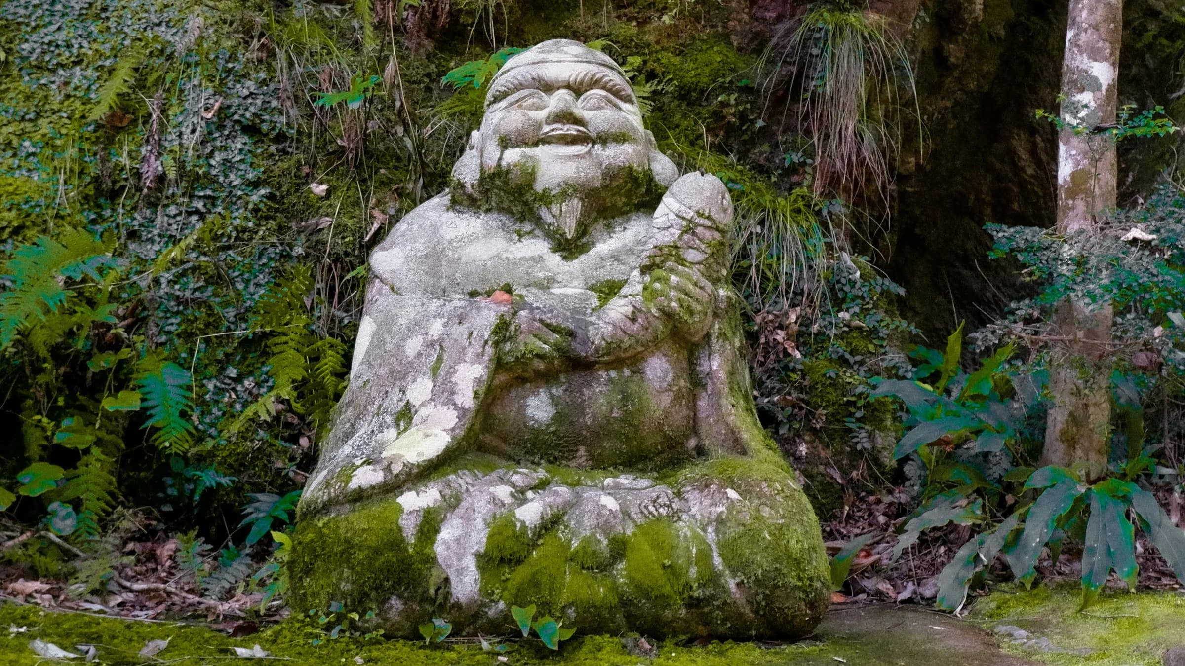 Ebisu Stone Statue