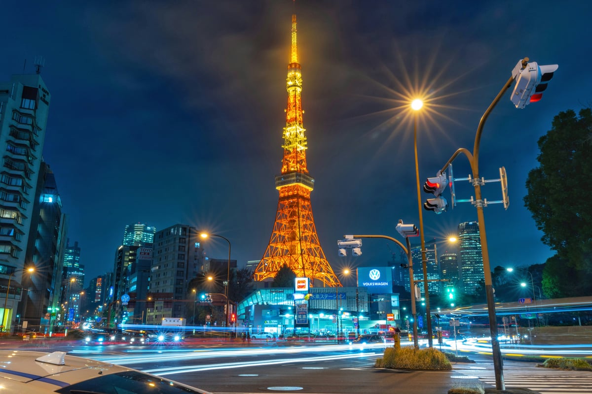 Tokyo Tower at night