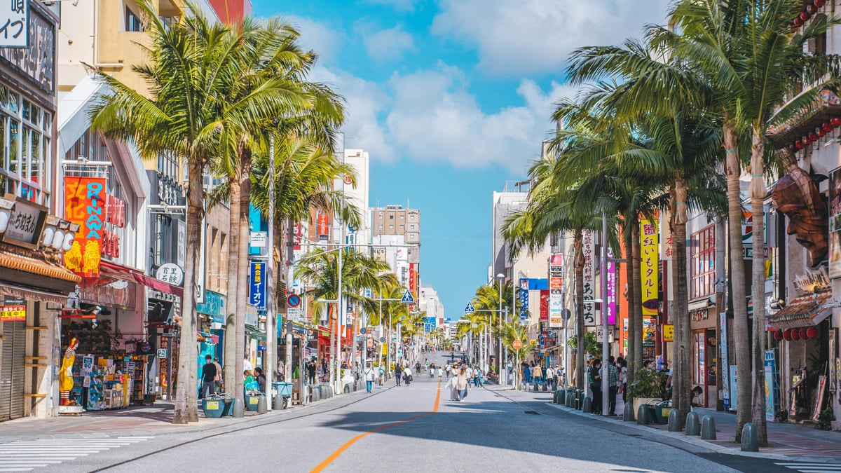 Kokusai Street in Naha, Okinawa