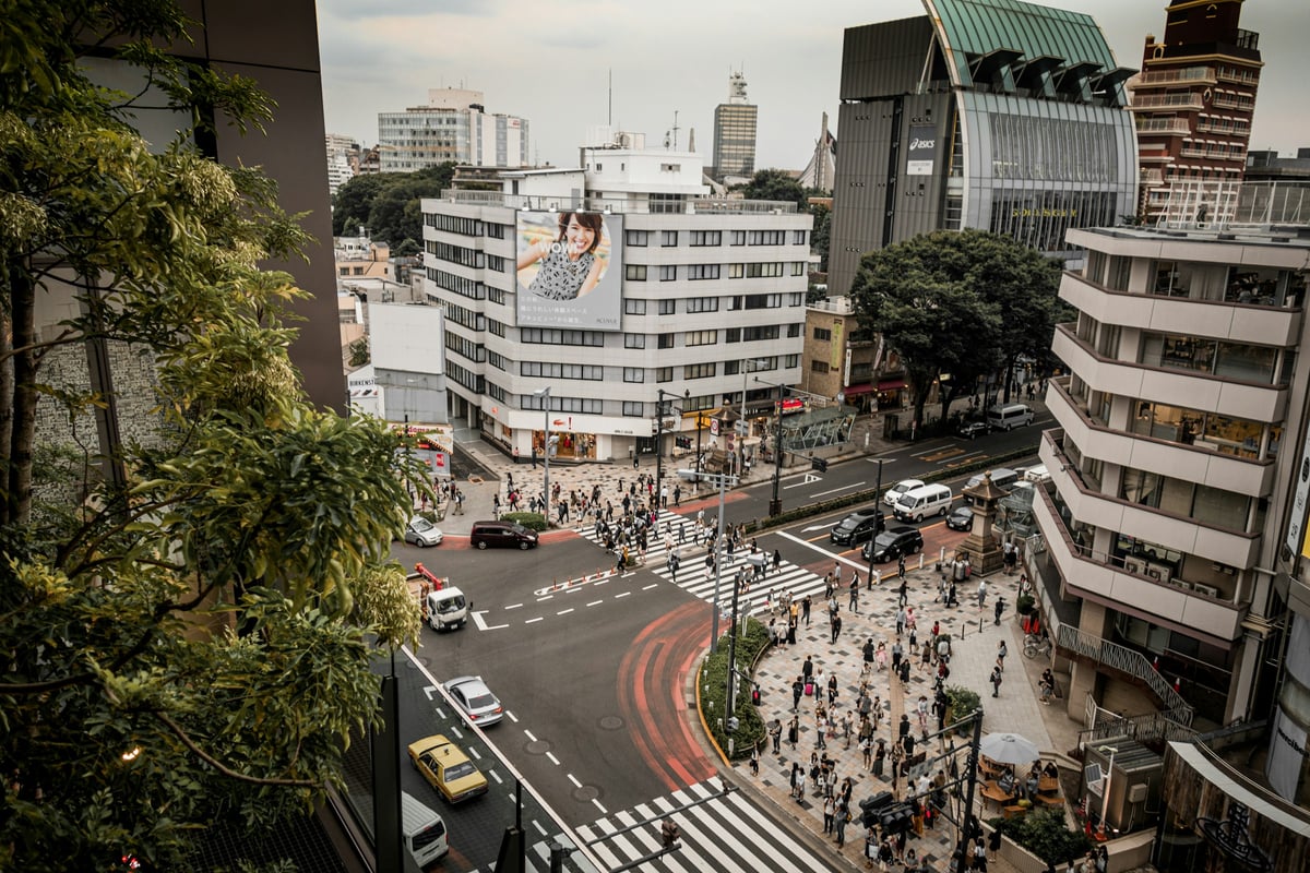 Crossing at Harajuku, Tokyo