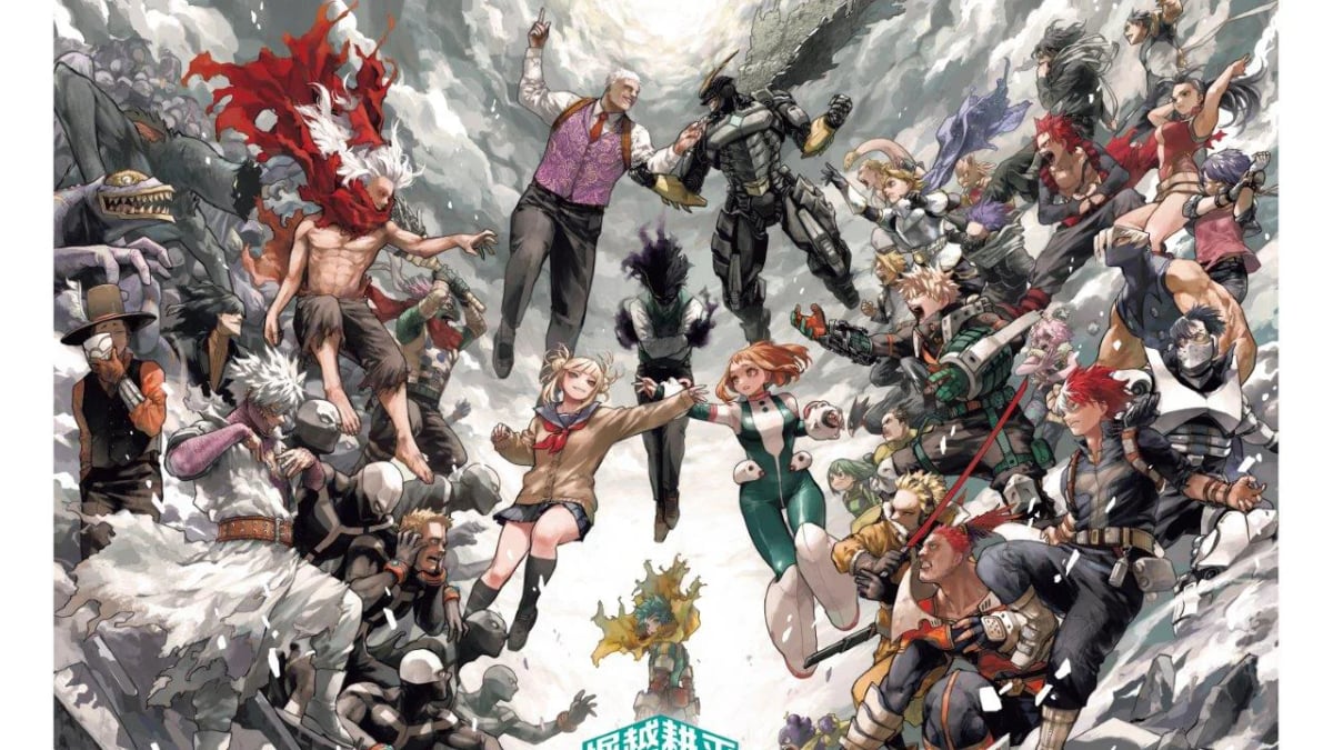 Key Visual for Kohei Horikoshi's My Hero Academia Original Art Exhibition