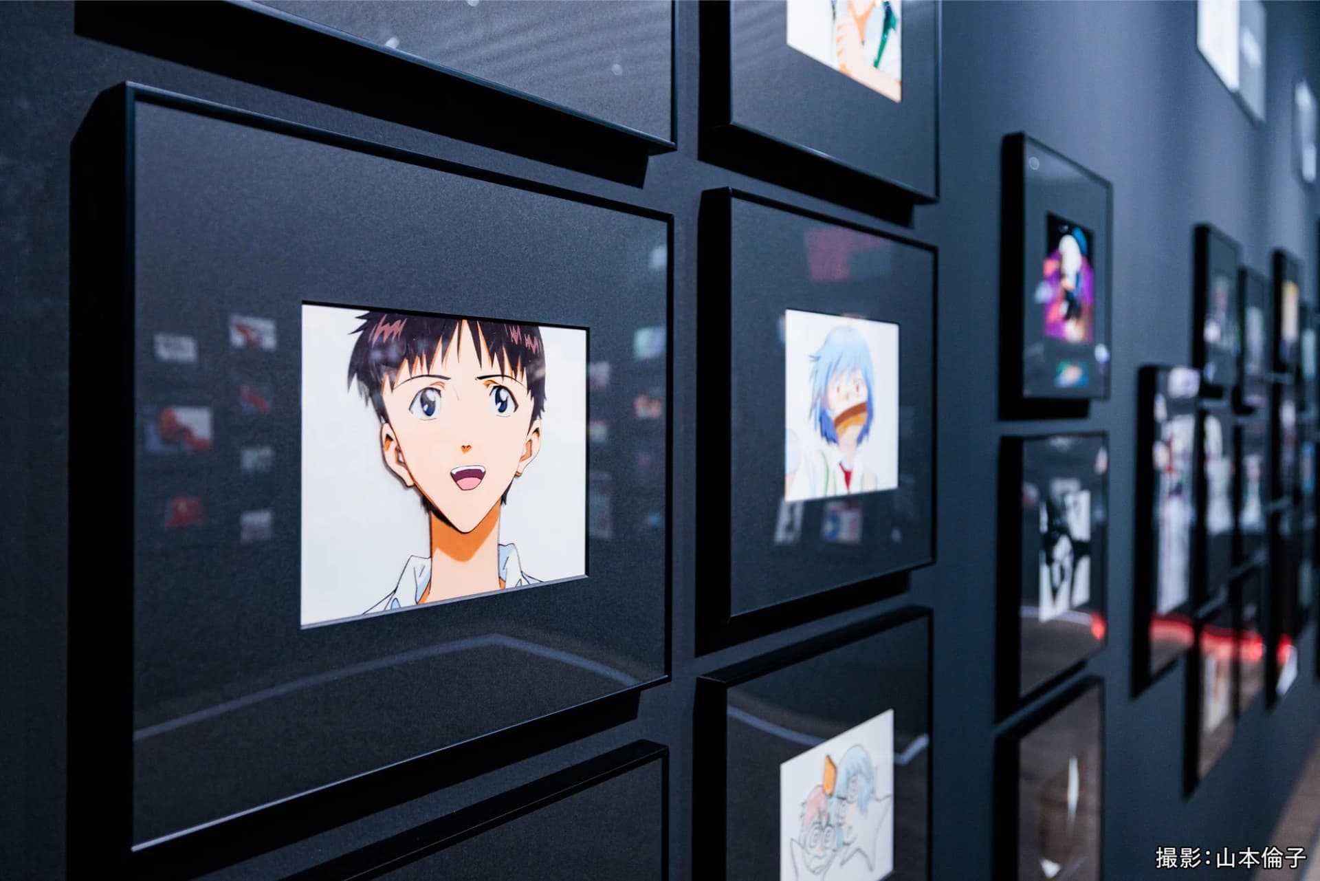 Chapter 1 of the exhibition: original animation cels from the television series