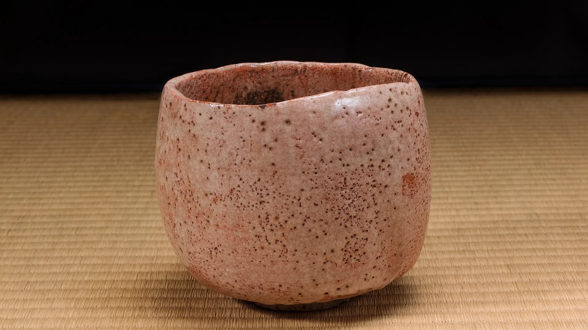 Red raku tea bowl, MIHO MUSEUM