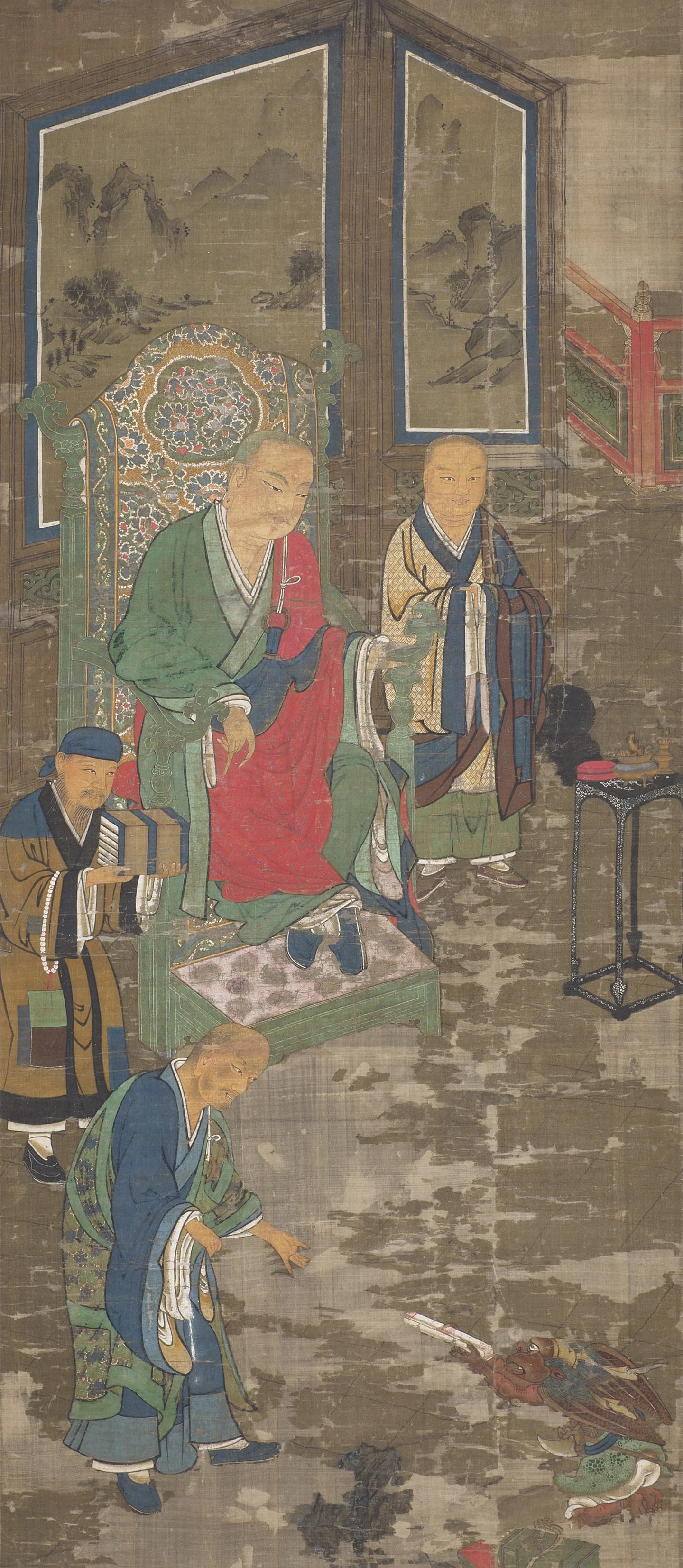 One scroll from "Eighteen Arhats".webp