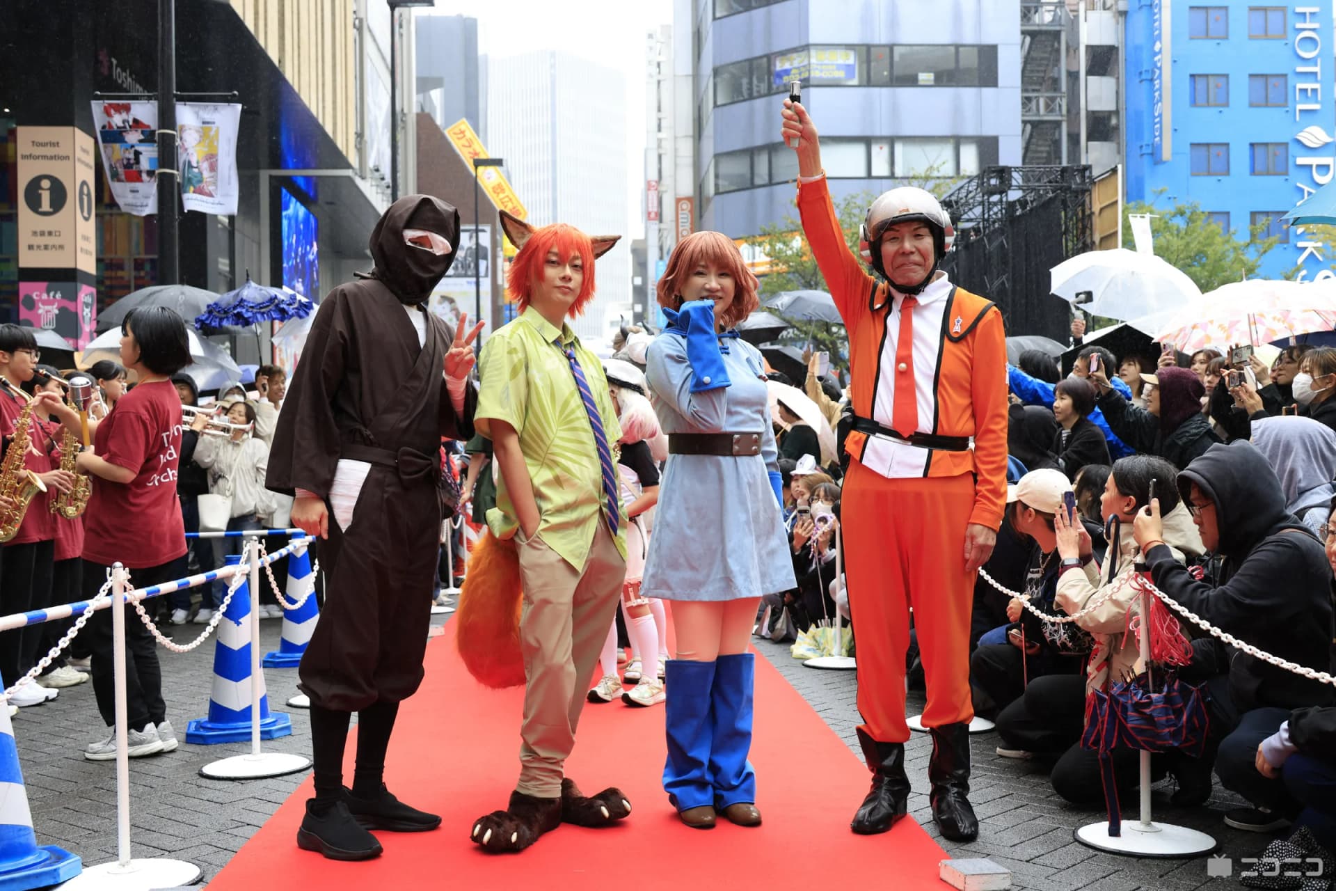 Cosplay parade on the red carpet at Ikebukuro Halloween Cosplay Festival 2025, Toshima, Tokyo