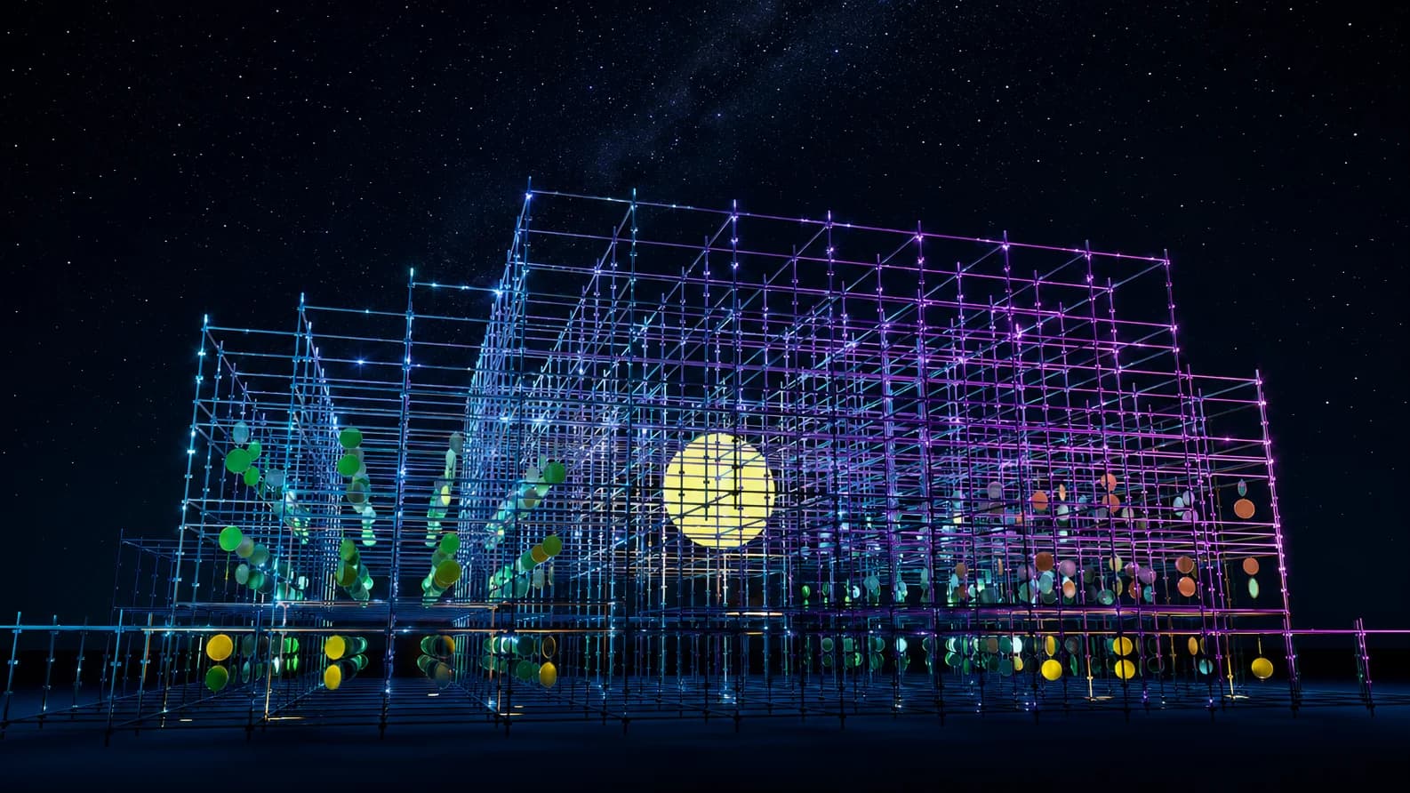 RADIANT GRID / Moon, Night Park OARAI