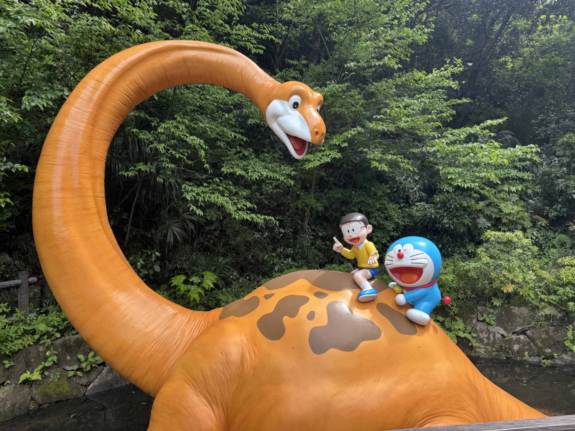 Nobita and Doraemon on a Dinosaur – Fujiko F. Fujio Museum, Kawasaki, Kanagawa
