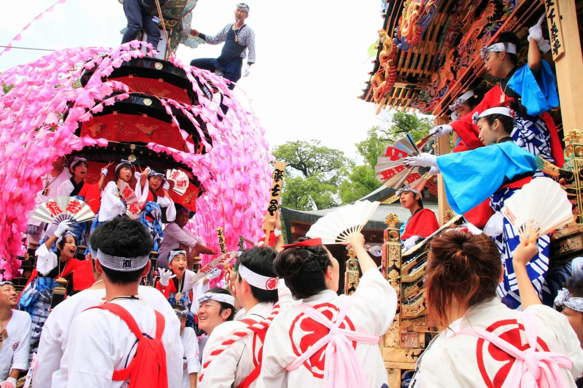Floats at Chichibu Kawase Festival