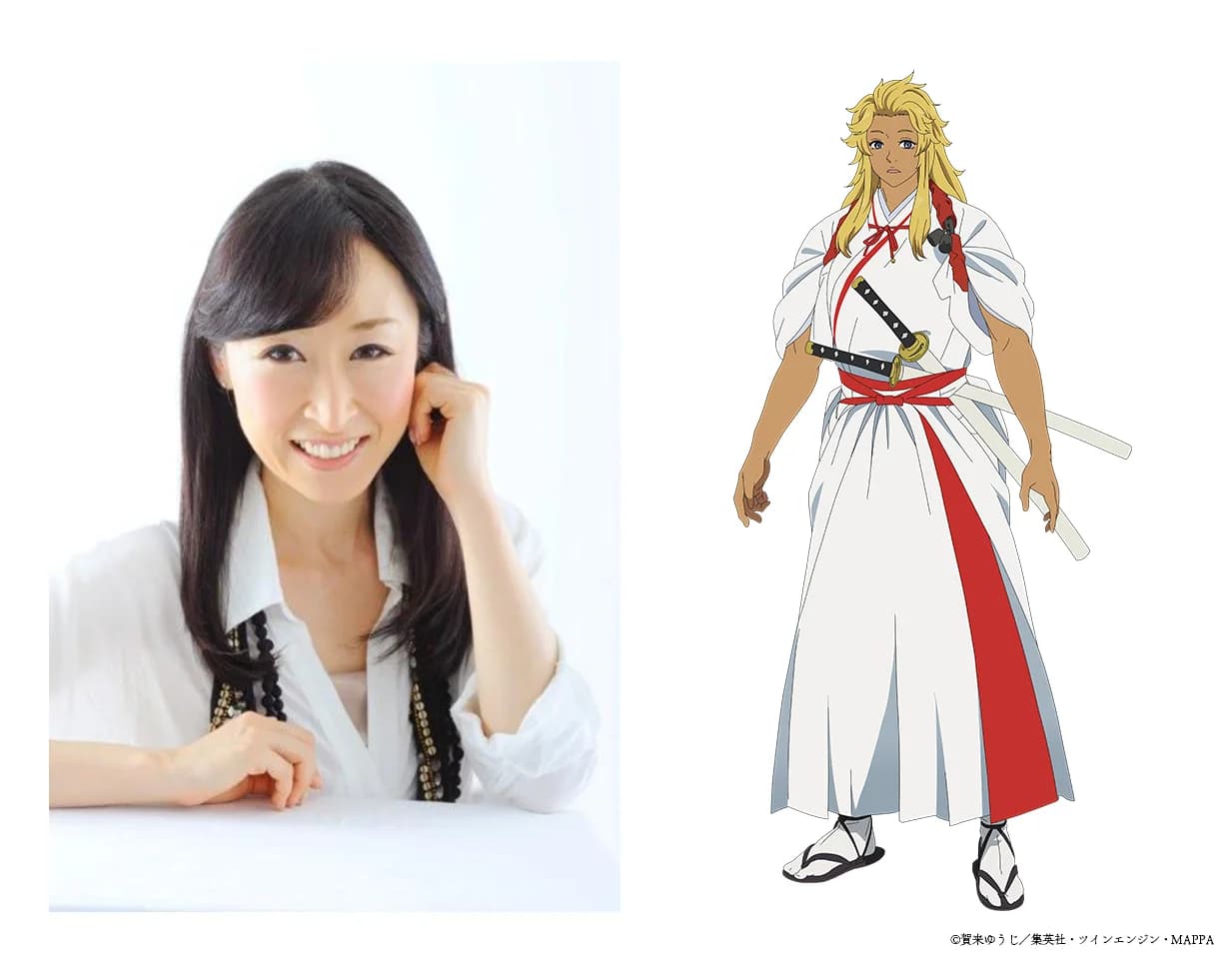 Sayaka Ohara and her character Yamada Asaemon Isuzu