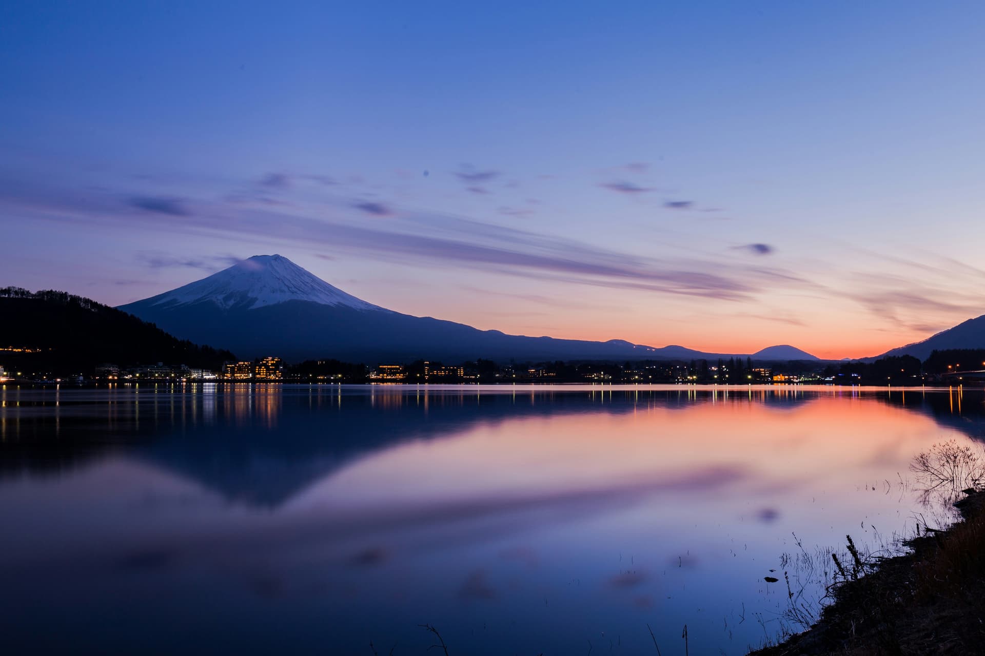 Lake Kawaguchi and Mount Fuji