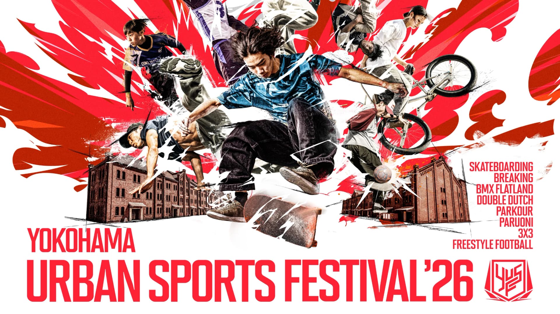 Official key visual for Yokohama Urban Sports Festival '26