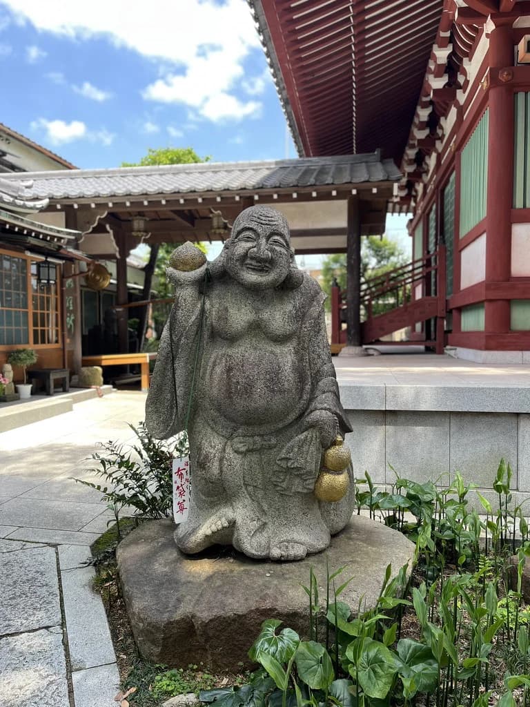 Statue of Hotei at Zenyoji Temple, Setagaya Ward, Tokyo