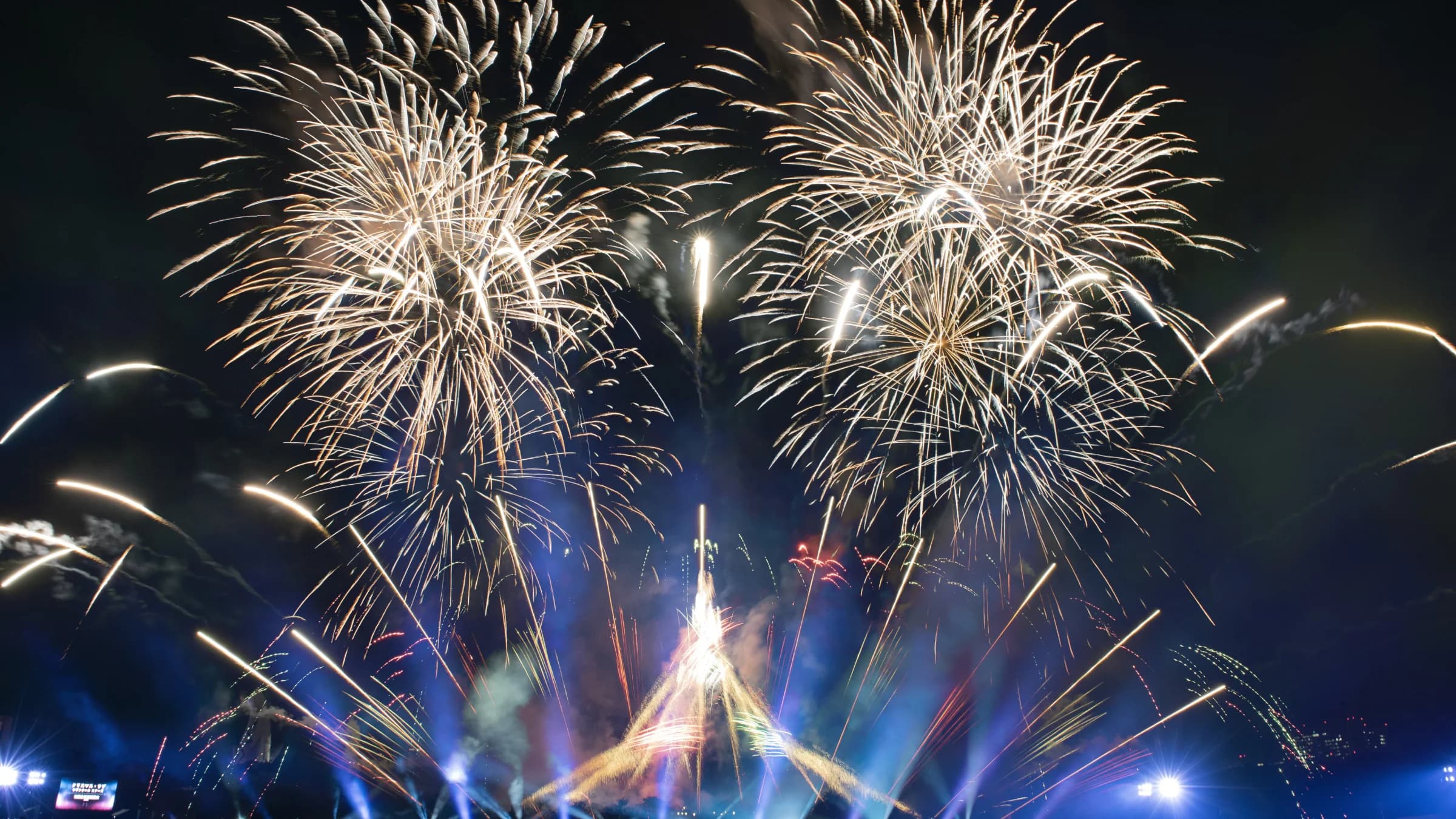 Fireworks at Art Night in the Sky at Expo '70 Park