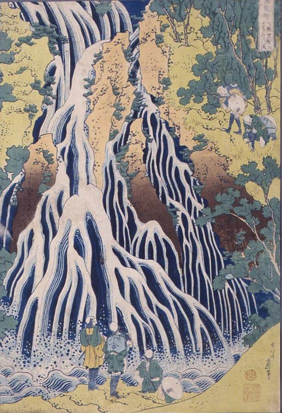 Katsushika Hokusai, A Tour of Waterfalls in Various Provinces: Mist on Kurokami Mountain