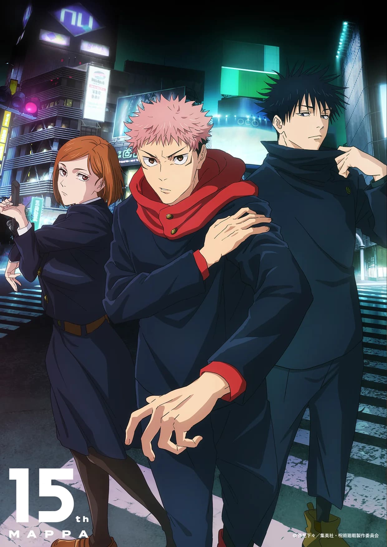 Yuji Itadori, Nobara Kugisaki, and Megumi Fushiguro (Jujutsu Kaisen) – MAPPA EXPO 15th Anniversary