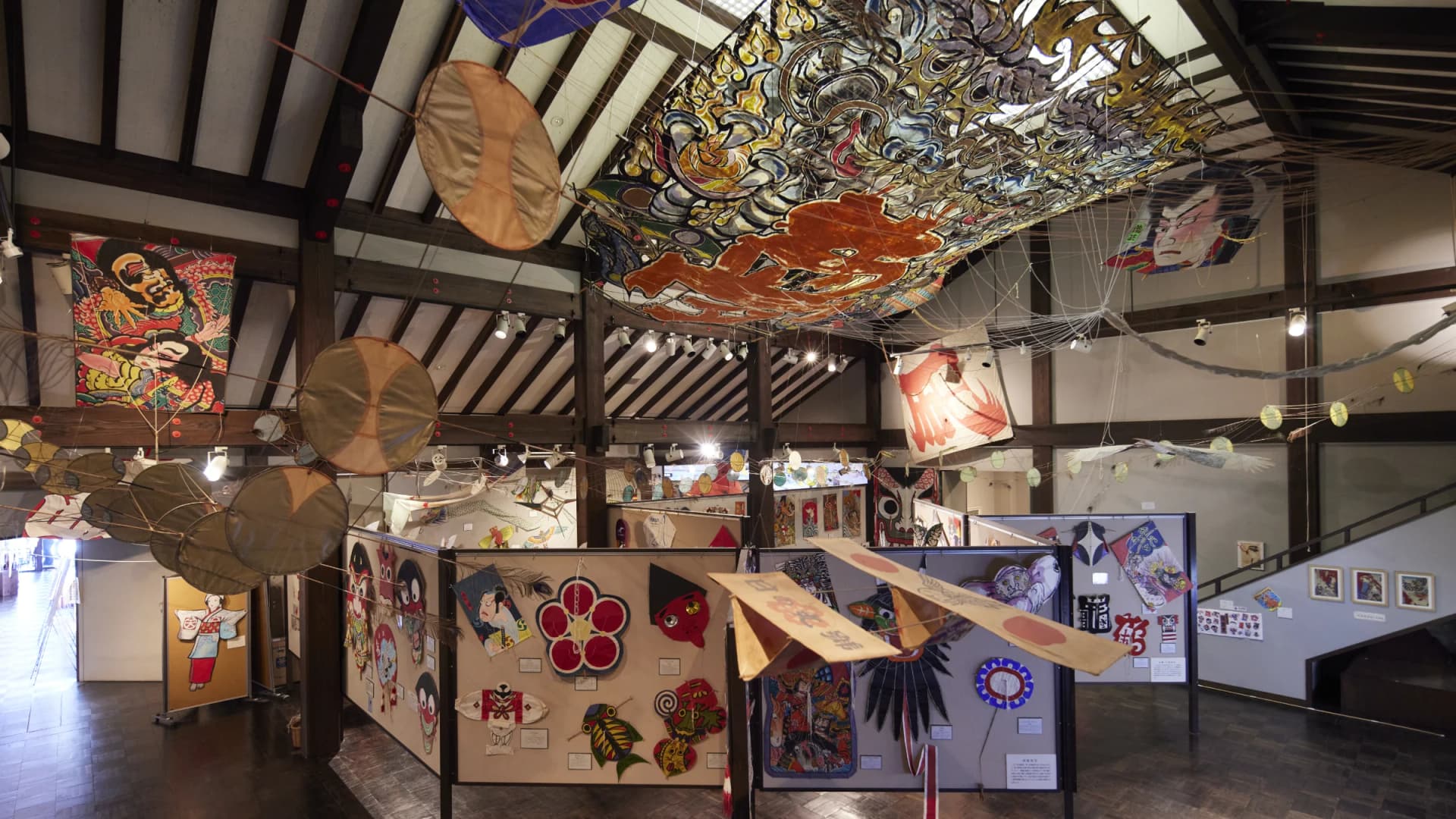 Inside the Ikazaki Kite Museum in Nanyo, Ehime