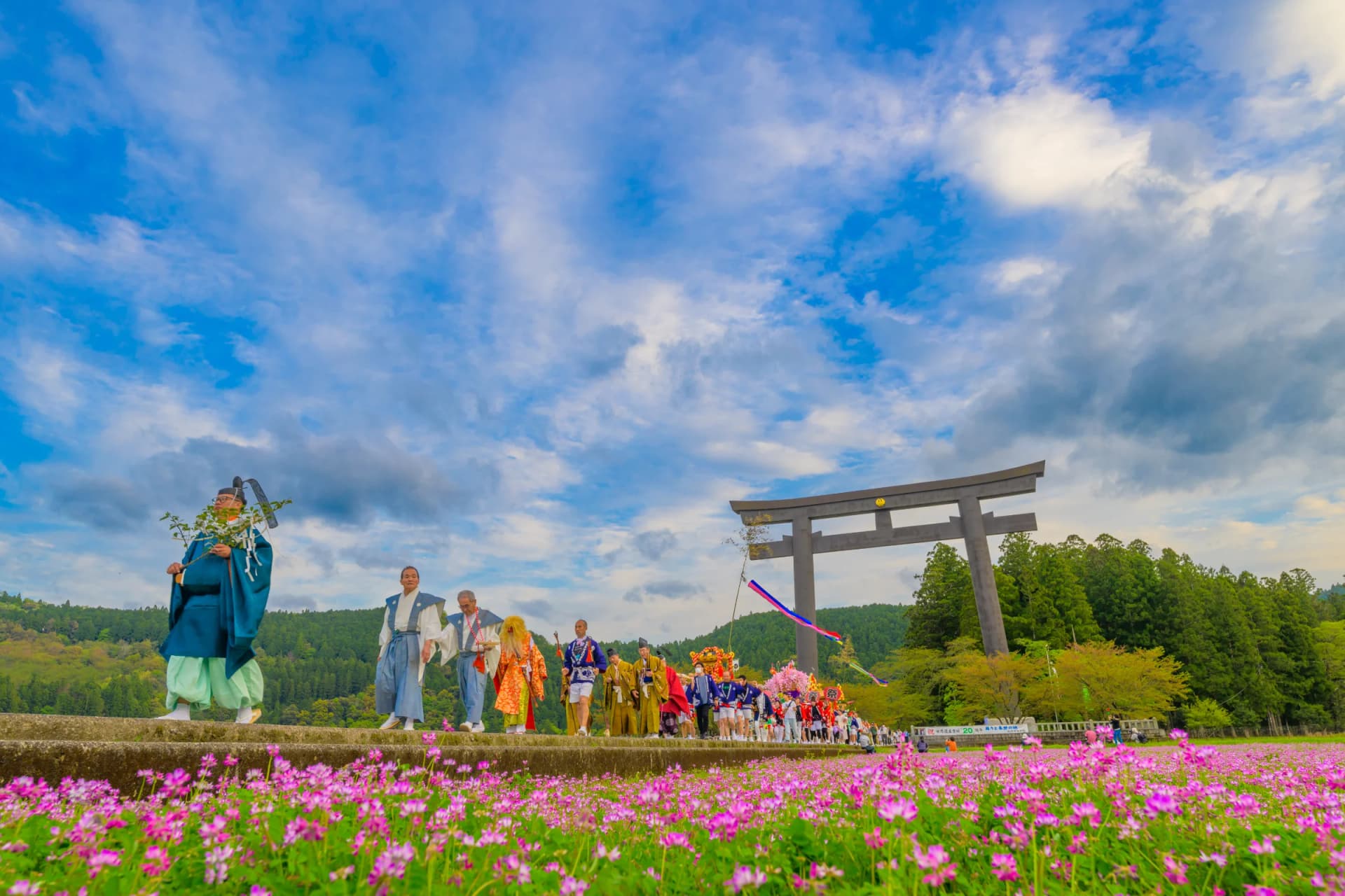 Reitaisai Procession at Oyunohara, Kumano Hongu Taisha, Tanabe, Wakayama