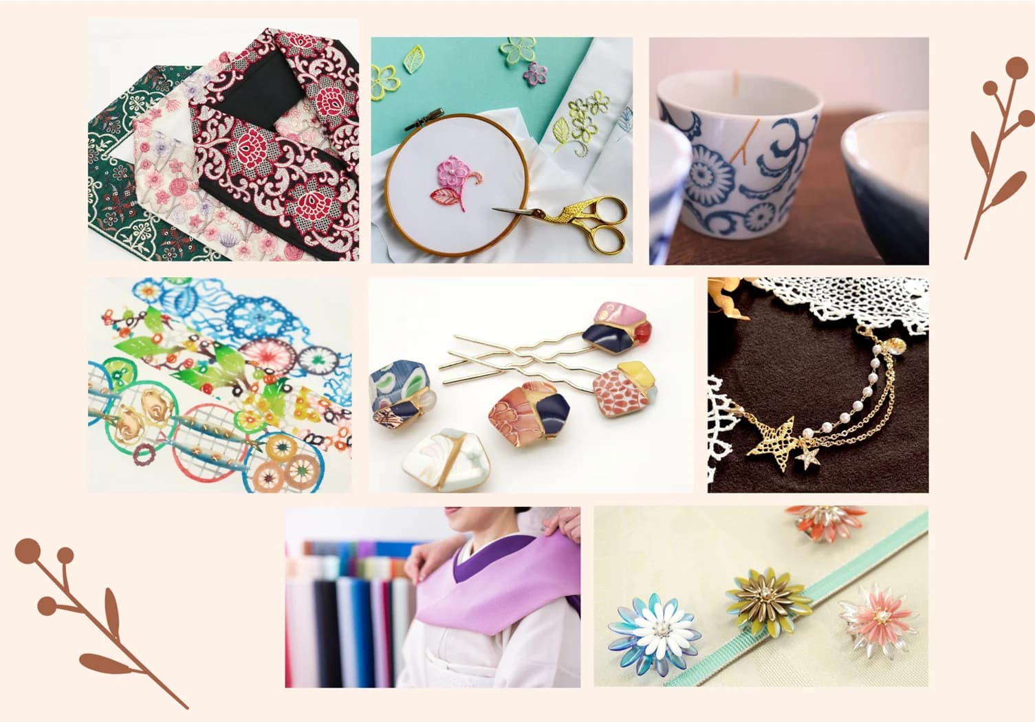 Pieces made in the workshops