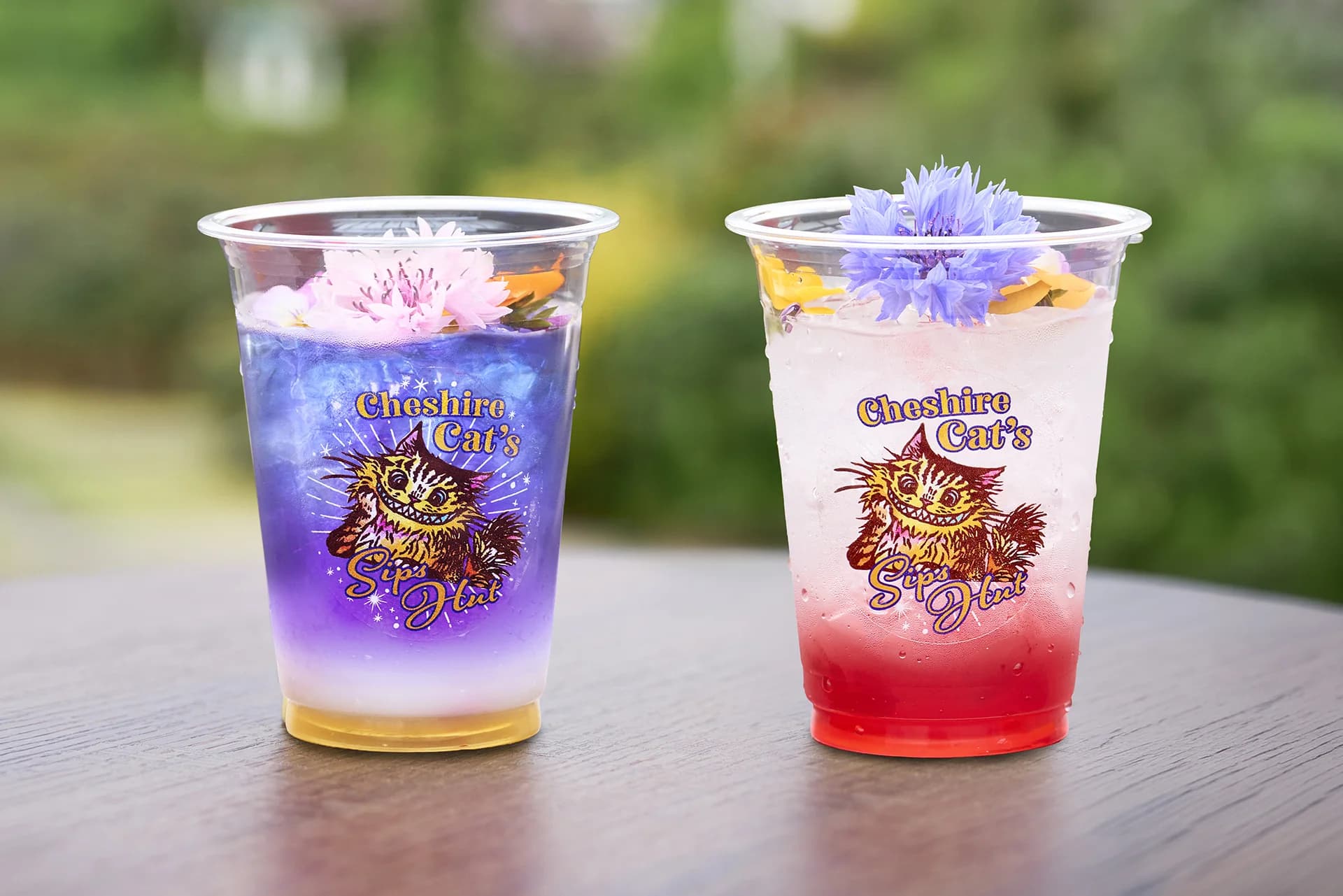 Drinks from the Cheshire Cat's Sips Hut, Keisei Rose Garden