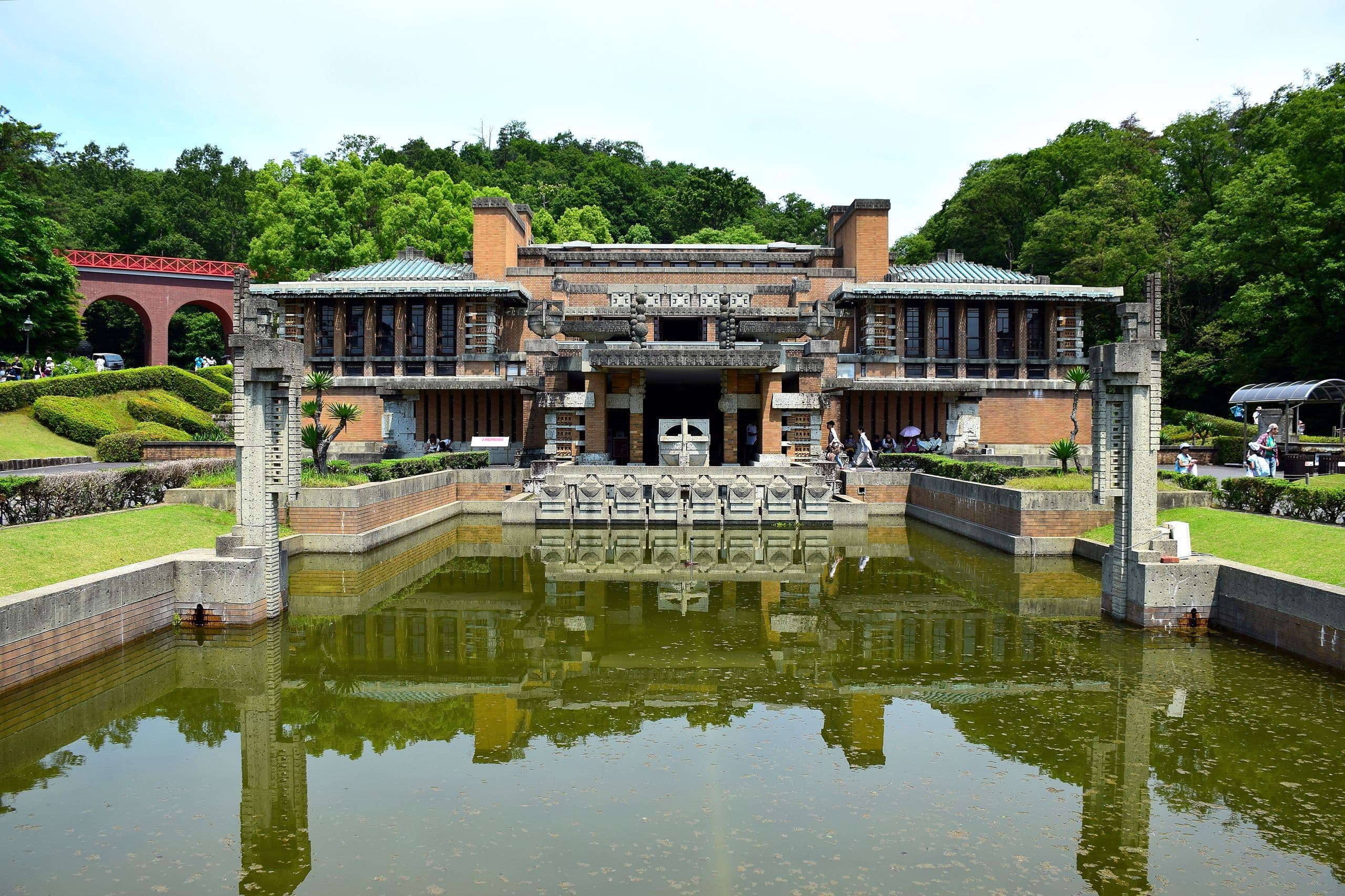 Main Entrance Hall and Lobby of the Imperial Hotel at Meiji-mura in Inuyama