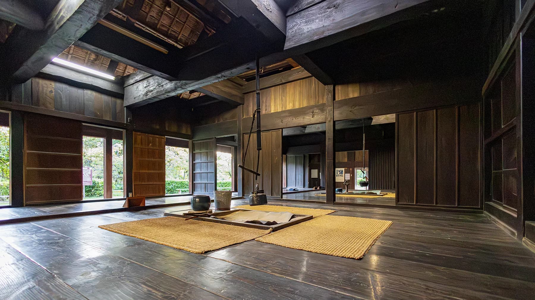 Interior of a Traditional Hyuga Shiiba House
