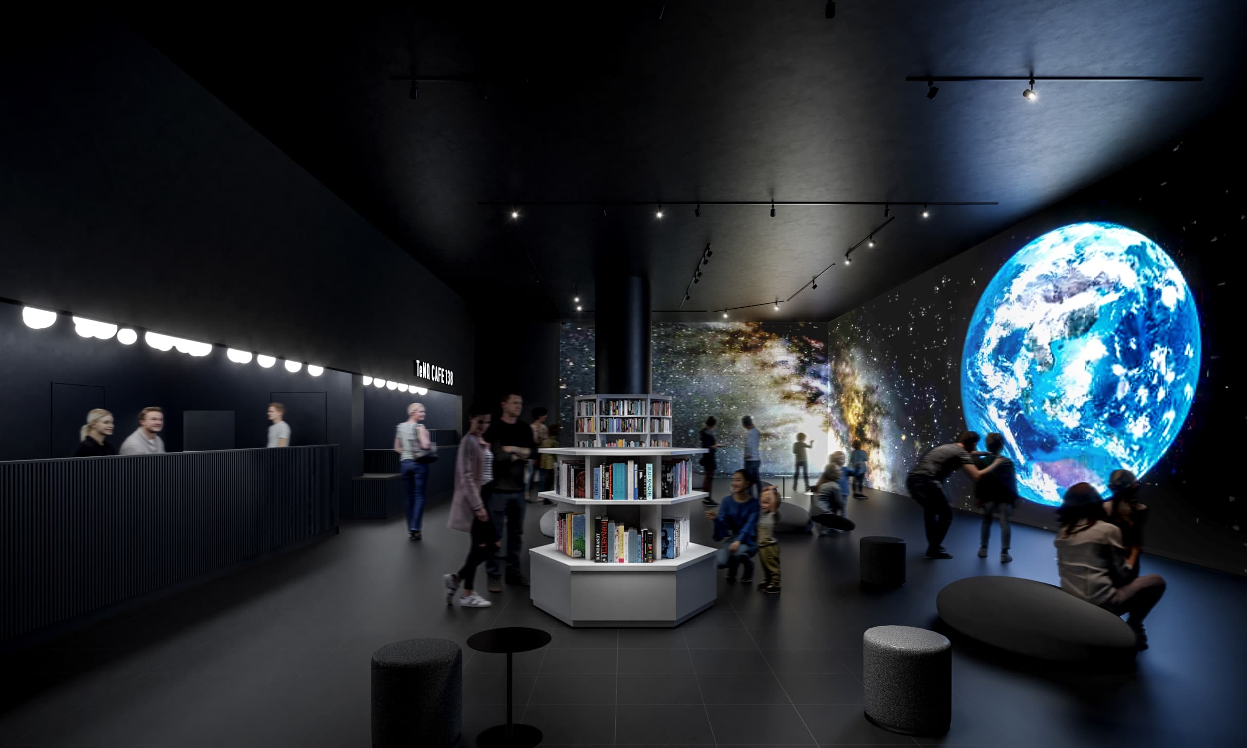 Interior view of "LOUNGE Q"