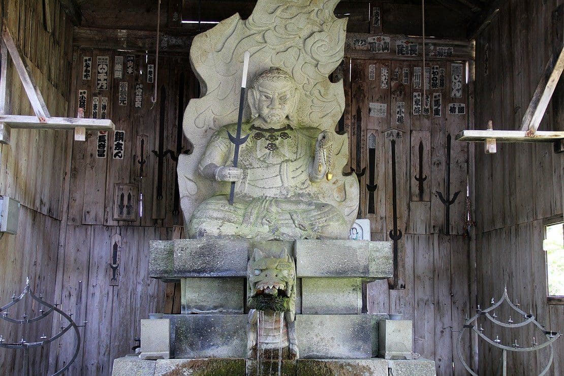 Statue of Fudō Myōō at Fukuji Temple